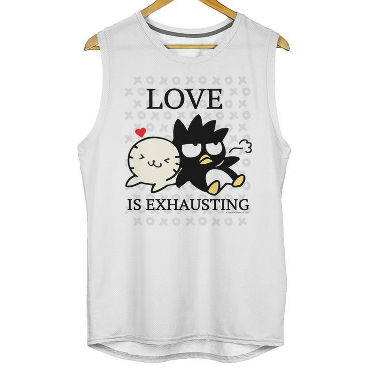 Badtz Maru Love Is Exhausting Valentine Unisex Tank Top