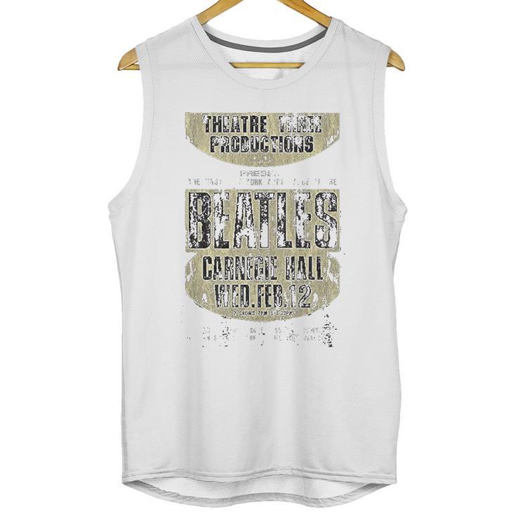 The Beatles Carnegie Hall Burnout Vintage Unisex Tank Top