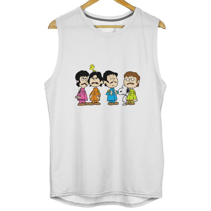 The Beatles Peanuts Style T Shirt Unisex Tank Top