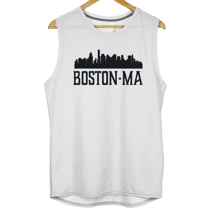 Boston Massachusetts Skyline City Silhouette Youth Unisex Tank Top