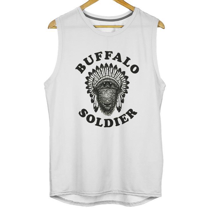 Buffalo Soldier Reggae Music Cool Vintage Bob Rastafarian Lion Marley Graphic Unisex Tank Top