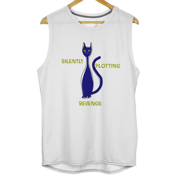 Ca Funny Silently Plotting Revenge Unisex Tank Top