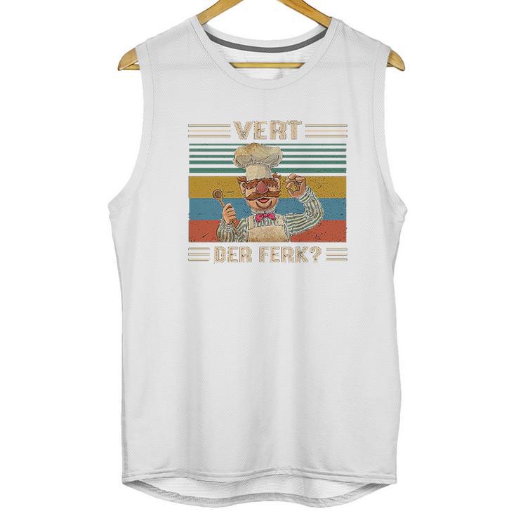 Chef Vert Der Ferk Vintage Unisex Tank Top