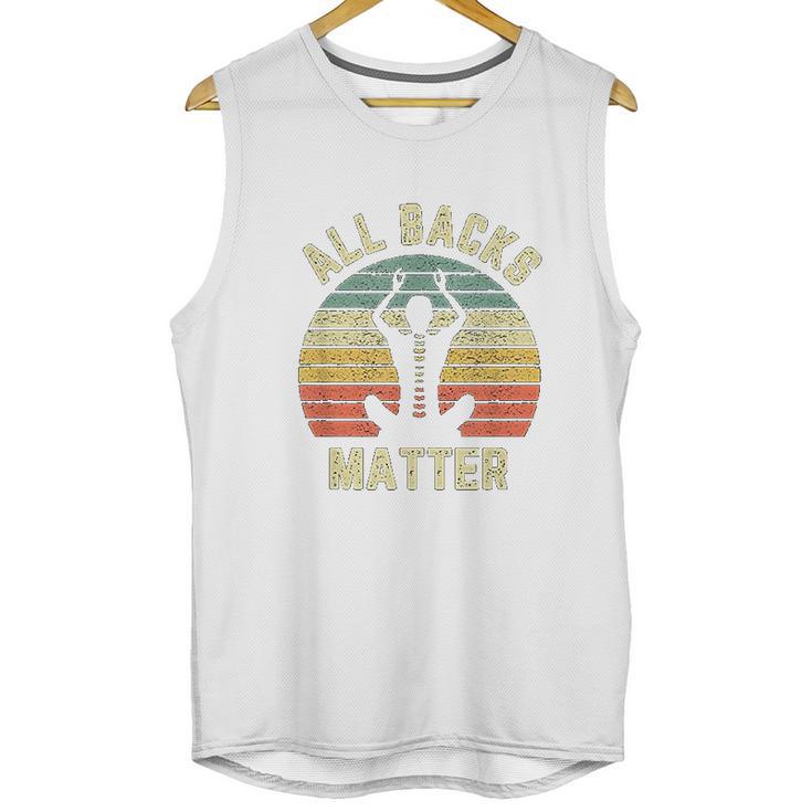 Chiropractor Funny Retro All Backs Matter Chiropractic Unisex Tank Top