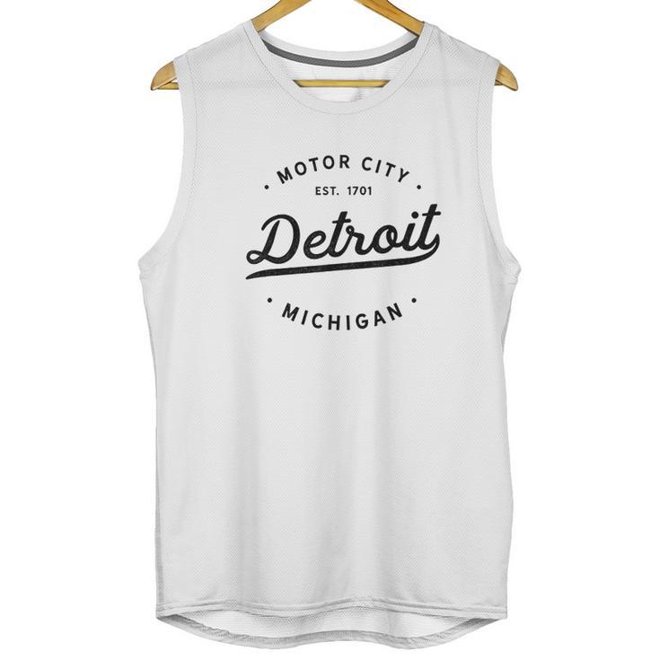 Classic Retro Vintage Detroit Michigan Motor City Unisex Tank Top