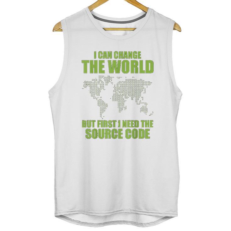 Computer Hacker Funny Source Code Cybersecurity Unisex Tank Top