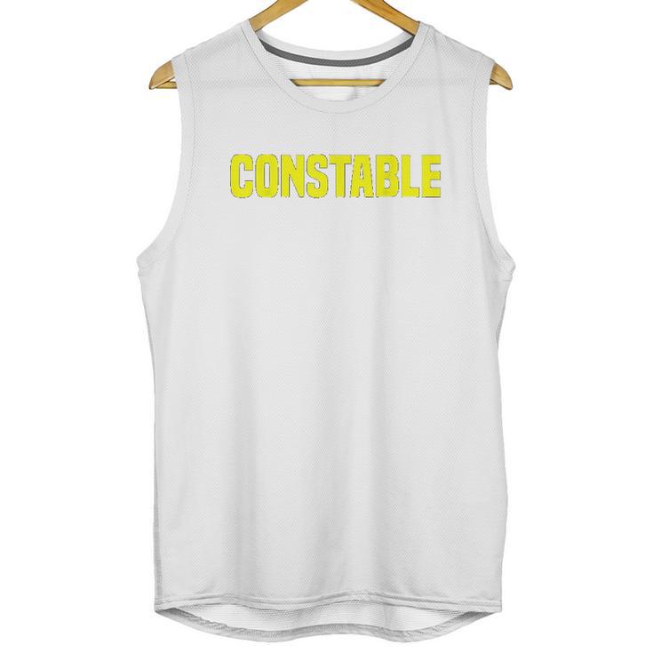 Constable Office Police Department Unisex Tank Top