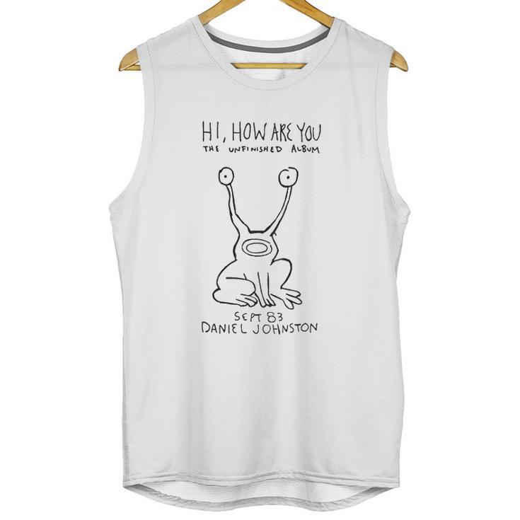 Cool Daniel Johnston Hi How Are You Men White Unisex Tank Top