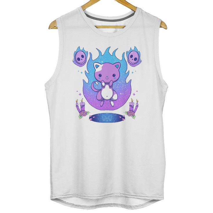 Creepy Kawaii Pastel Goth Cat Kawaii Clothes Mall Goth Unisex Tank Top