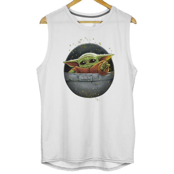 Cute Force Mandalorian Baby Yoda Shirt Unisex Tank Top