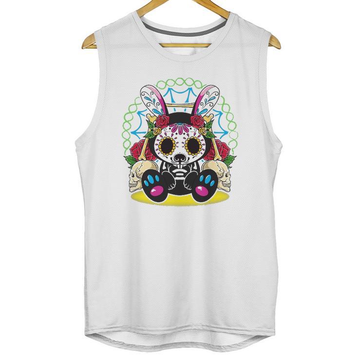 Day Of The Dead Dia De Los Muertos Bunny Sugar Skull Unisex Tank Top