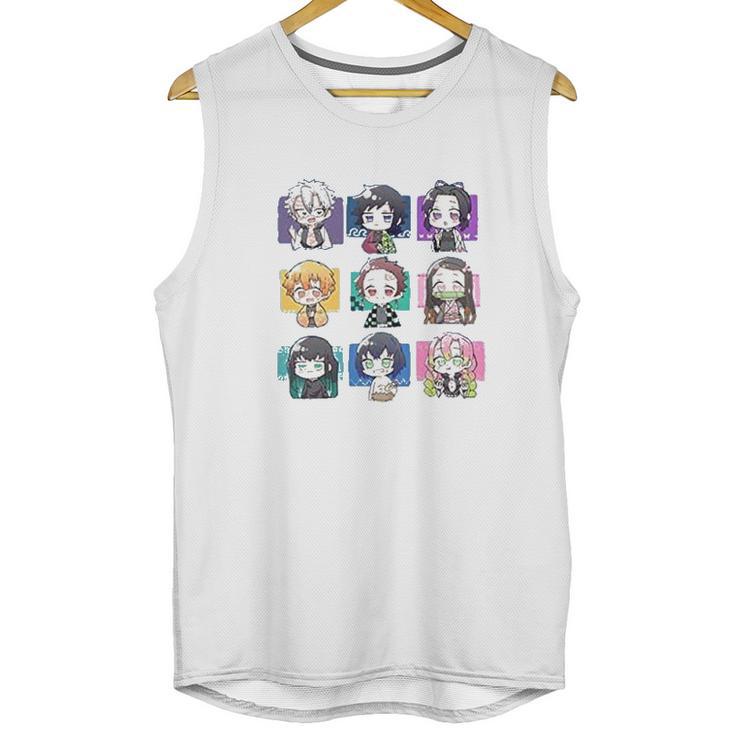 Demon Slayer Giyuu Nezuko Tanjirou Zenitsu Inosuke Rengoku Cosplay Unisex Tank Top