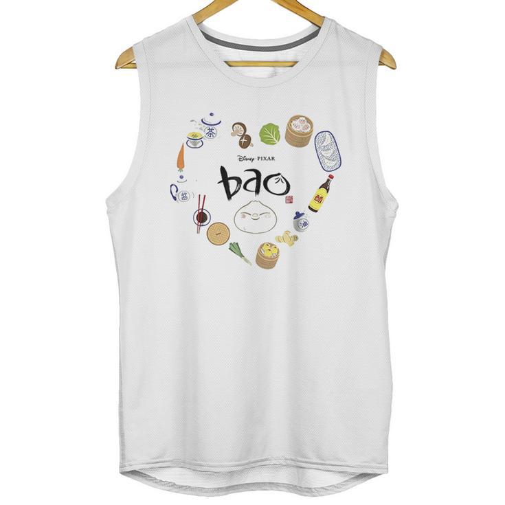 Disney Pixar Bao Ingredients Heart Shaped Graphic Unisex Tank Top