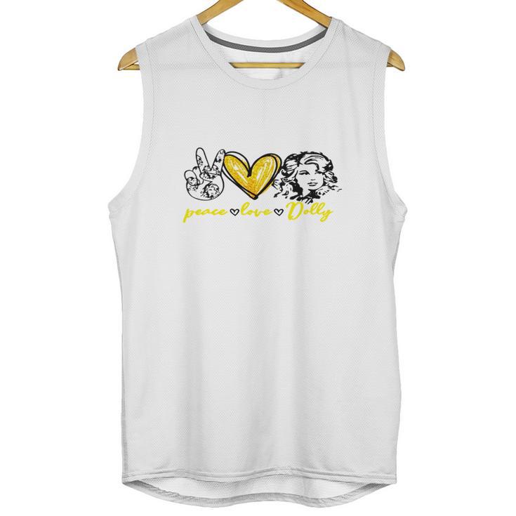 Dolly Parton Peace Love Dolly Unisex Tank Top