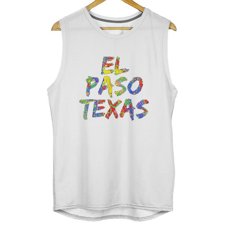 El Paso Gifts For Texans Colorful Texas City Unisex Tank Top