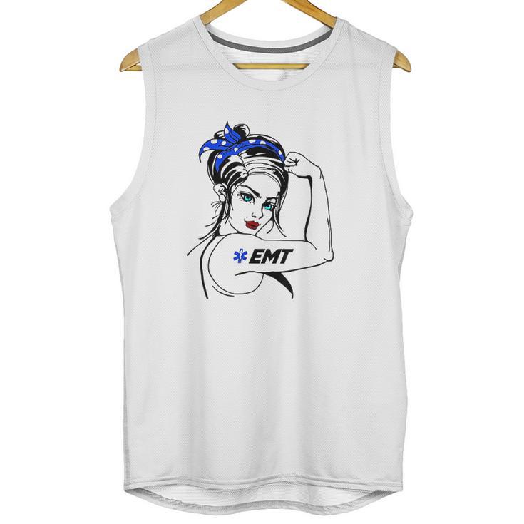 Ems Emergency Emt Rosie The Riveter Unisex Tank Top