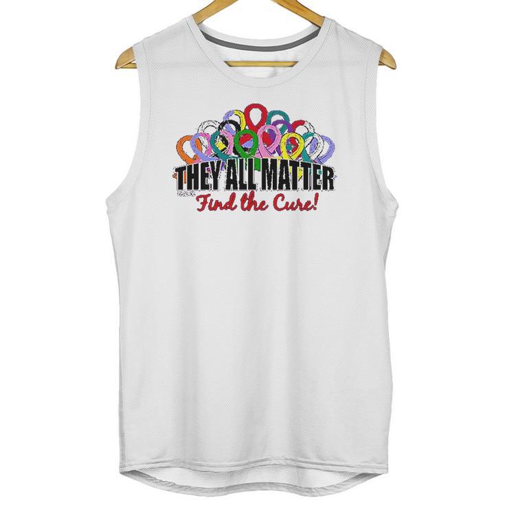 Fight Like A Girl They All Matter Find The Cure Unisex Tank Top