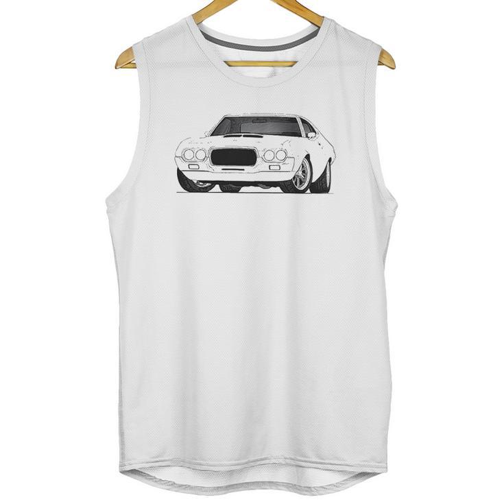 Ford Torino 1972 White Car Unisex Tank Top