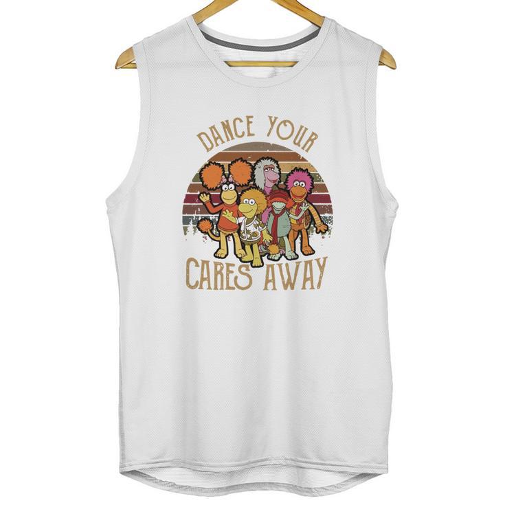 Fraggle Rock Dance Your Cares Away Sunset Unisex Tank Top