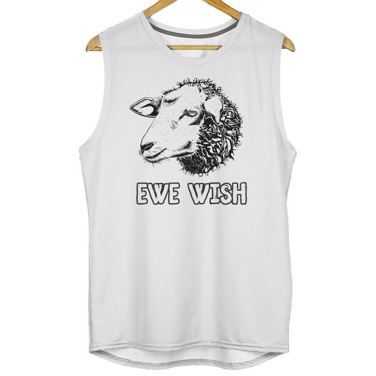 Funny Farm Animal Ewe Wish Sheep Tee Ffa 4H Unisex Tank Top