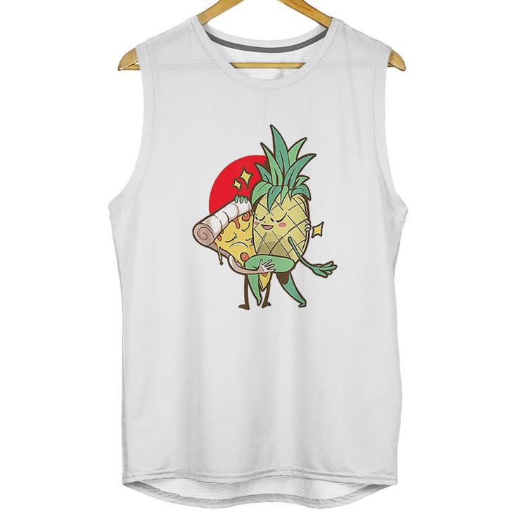 Funny Pineapple Pizza Forbidden Love  Hawaiian Unisex Tank Top