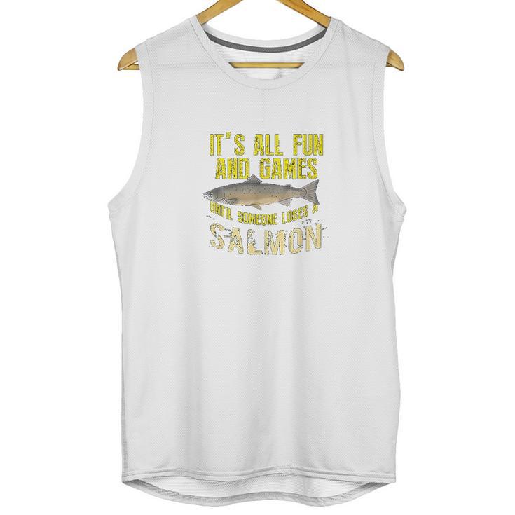 Funny Salmon Fishing Freshwater Saltwater Fish Gift Unisex Tank Top