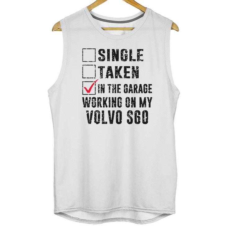 In The Garage Working On My Volvo S60 Unisex Tank Top