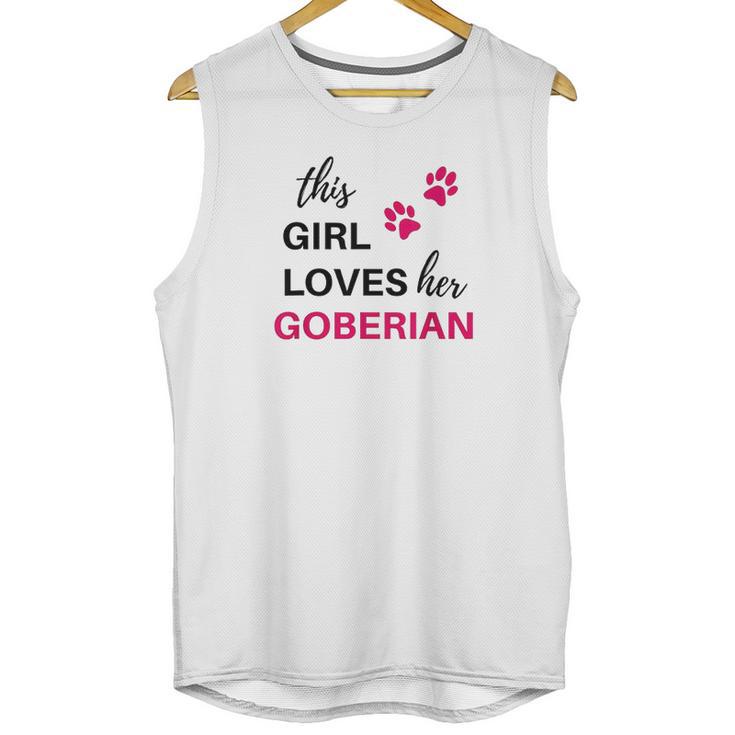 Goberian Gift This Girl Loves Her Goberian Unisex Tank Top