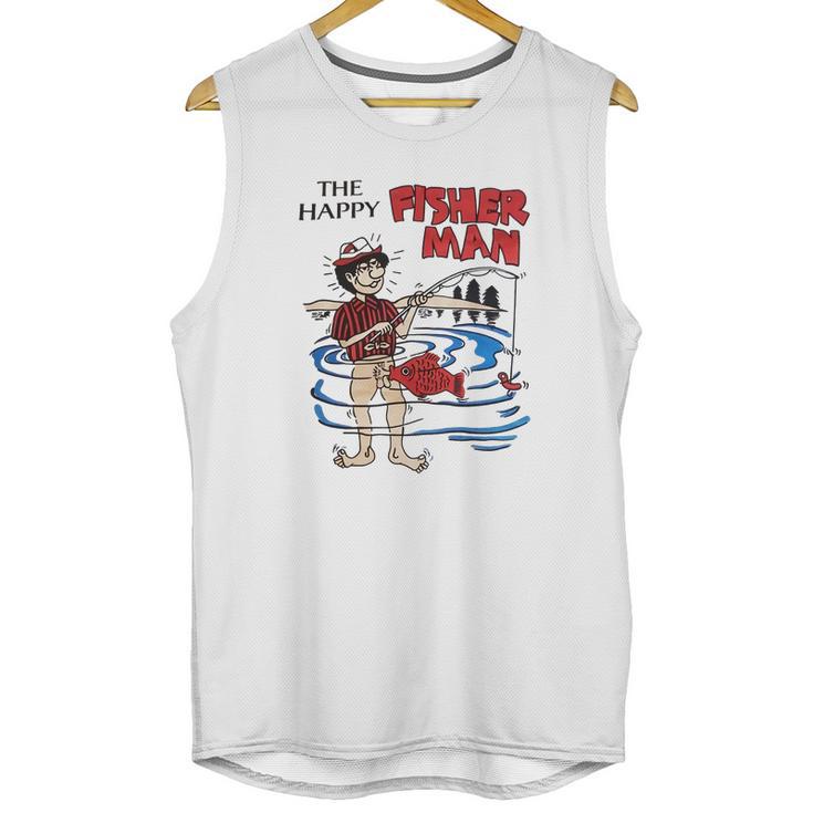 The Happy Fisherman Funny Unisex Tank Top