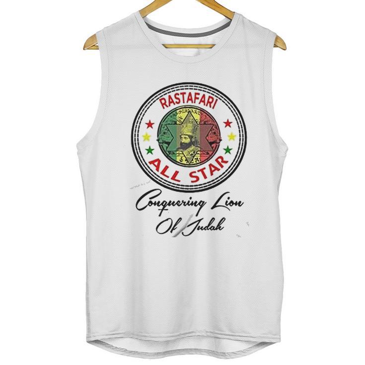 Jah Rastafari Haile Selassie Marcus Garvey Africa Iv Unisex Tank Top