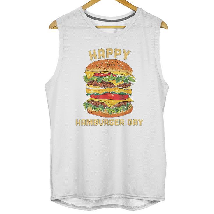 Junk Food Cheeseburger Hamburger Day Burger Fries Unisex Tank Top