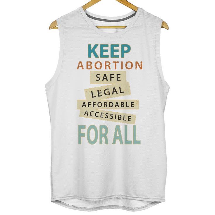 Keep Abortion Safe Legal Affordable Protect Roe Unisex Tank Top