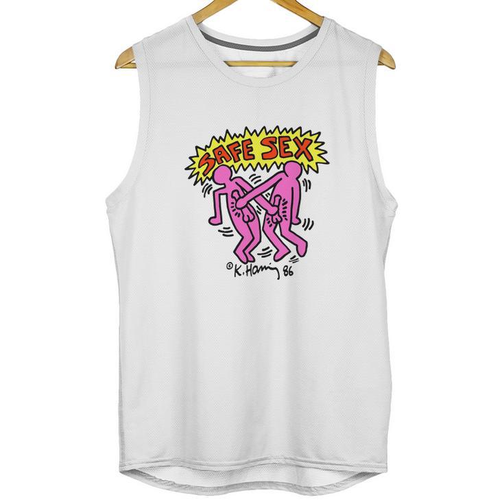 Keith Haring Safe Aids Instruction Unisex Tank Top