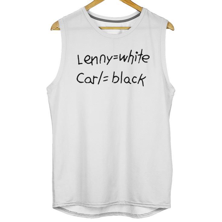 Lenny White Carl Black Unisex Tank Top