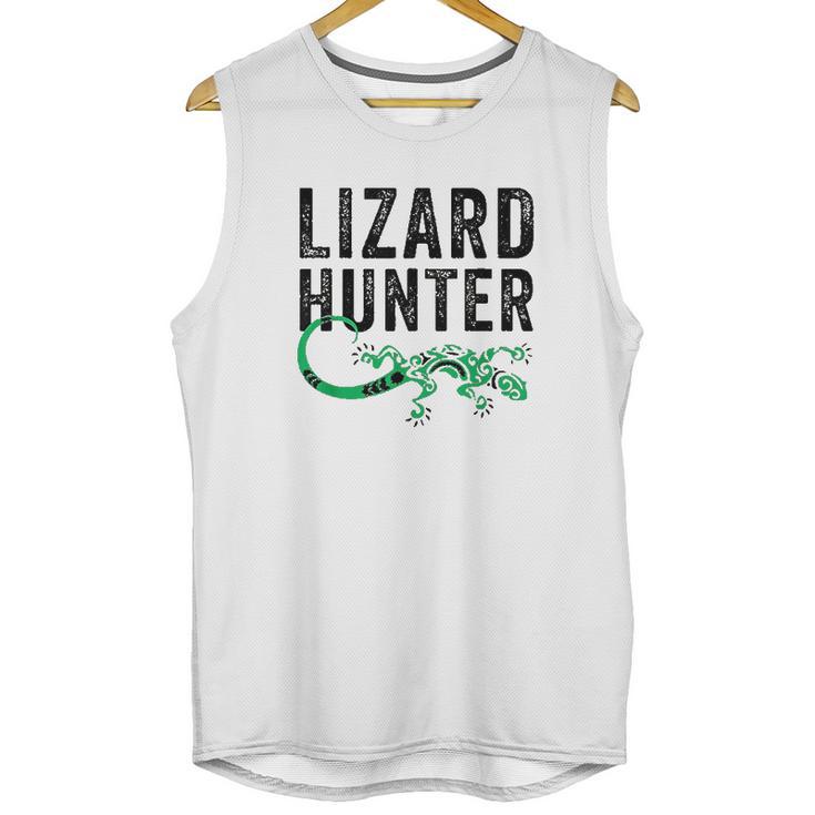 Lizard Hunter Funny Gecko Reptile Lover Kids Gift Unisex Tank Top