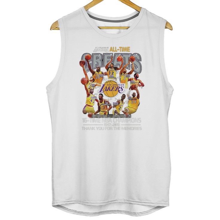 Los Angeles Lakers All Time 16 Time Nba Champions Unisex Tank Top