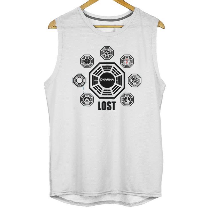 Lost Dharma Station Logos Unisex Tank Top