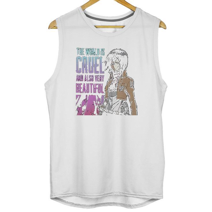 Mikasa The World Is Cruel Unisex Tank Top