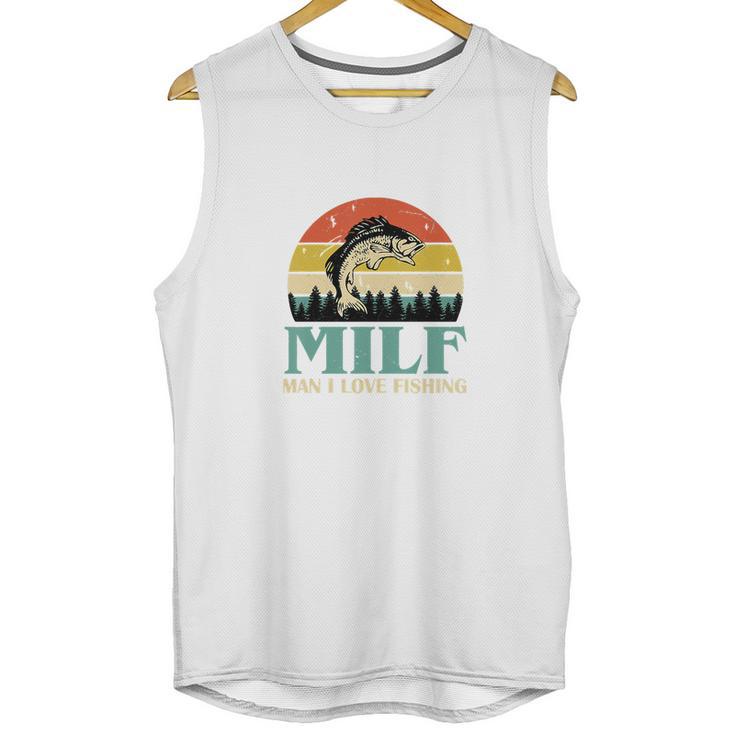 Milf Man I Love Fishing Vintage Unisex Tank Top