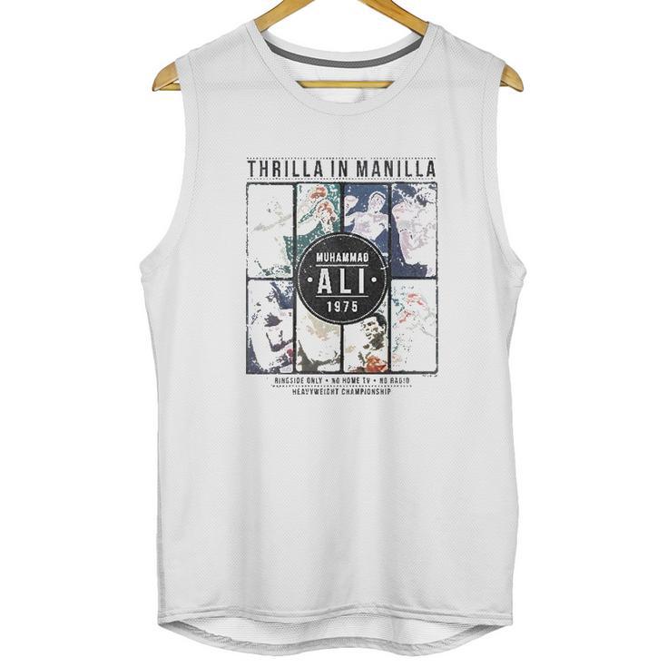 Muhammad Ali Collage Gray Heather Unisex Tank Top