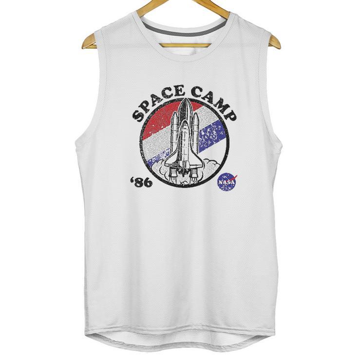 Nasa Space Camp Red White And Blue 86 Badge Unisex Tank Top