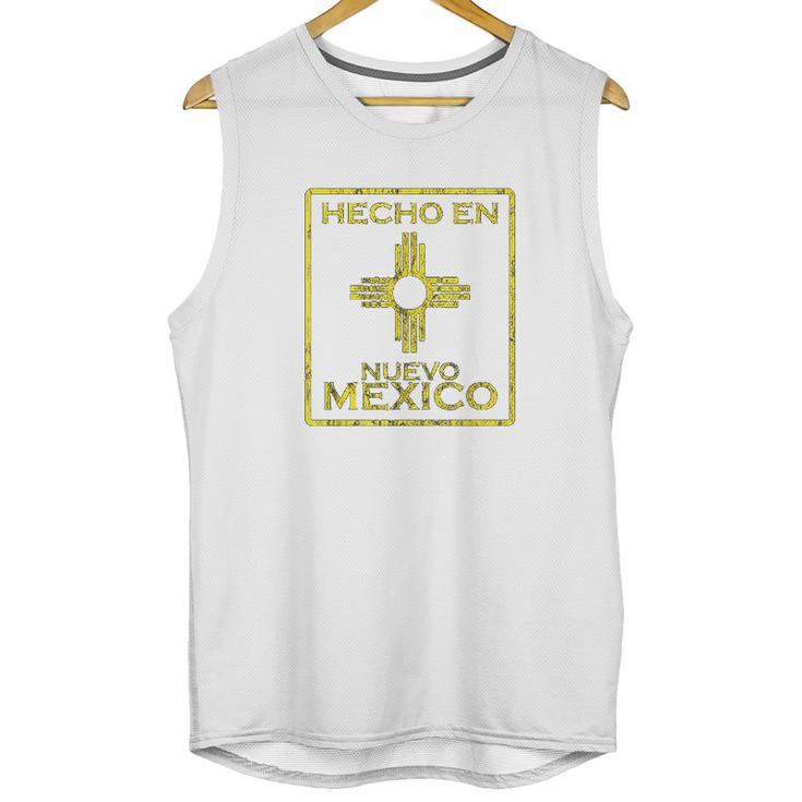 New Mexico Zia Symbol Distressed Hecho En New Mexico Unisex Tank Top