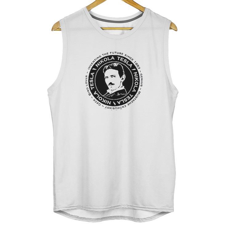 Nikola Tesla By Brigid Ashwood Scientist Fun Unisex Tank Top