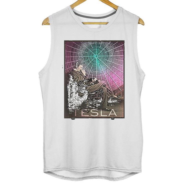 Nikola Teslas Ac Electricity Inspiring Science Unisex Tank Top