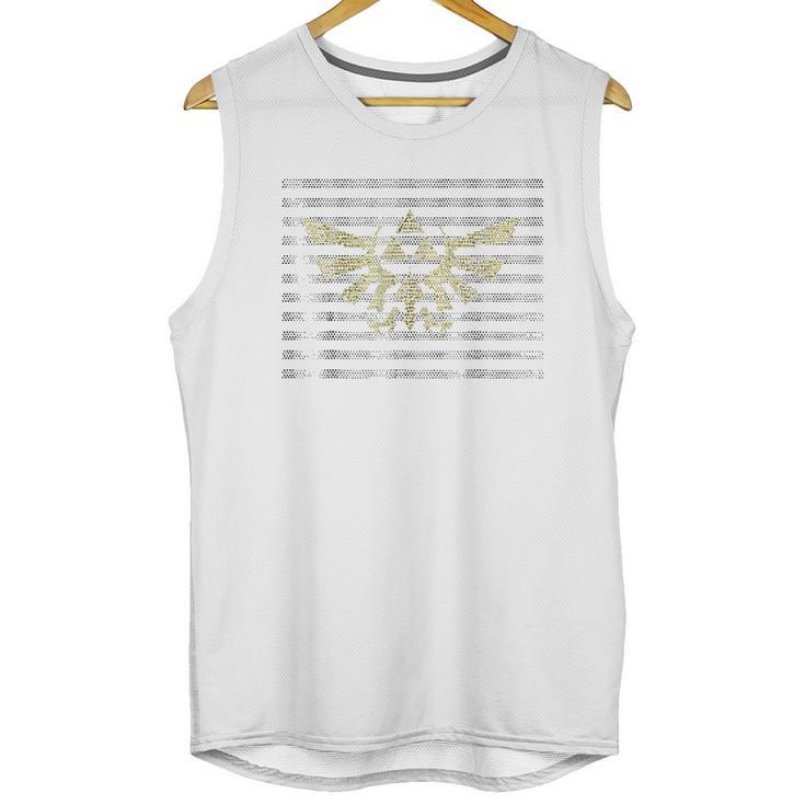 Nintendo Zelda Hylian Triforce Dot Pattern Graphic Unisex Tank Top