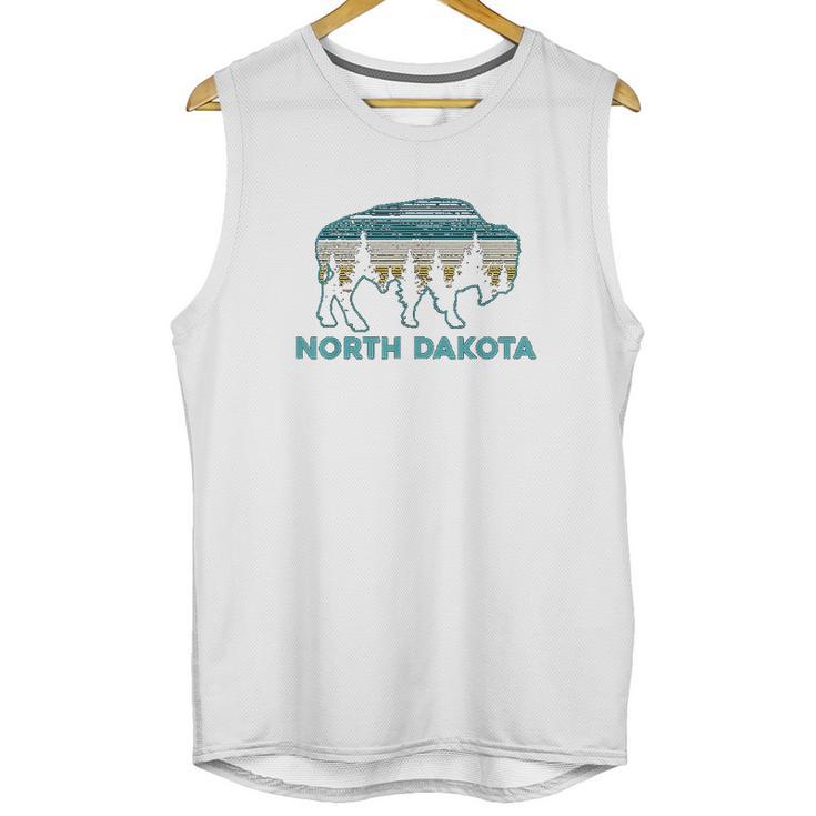 North Dakota Bison Vintage American Buffalo Souvenir Gift Unisex Tank Top