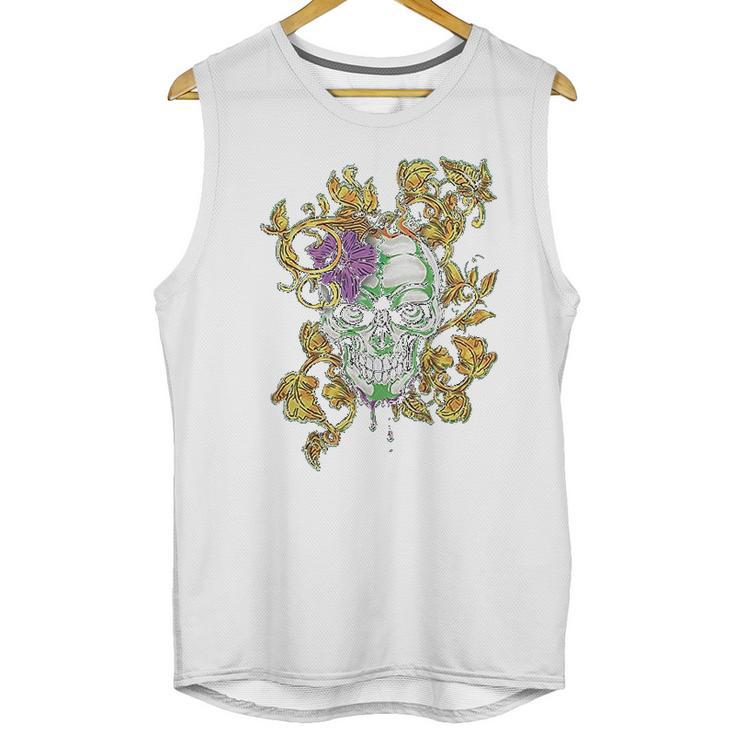 Old Glory Mardi Gras Voodoo Zombie Skull Mens Unisex Tank Top