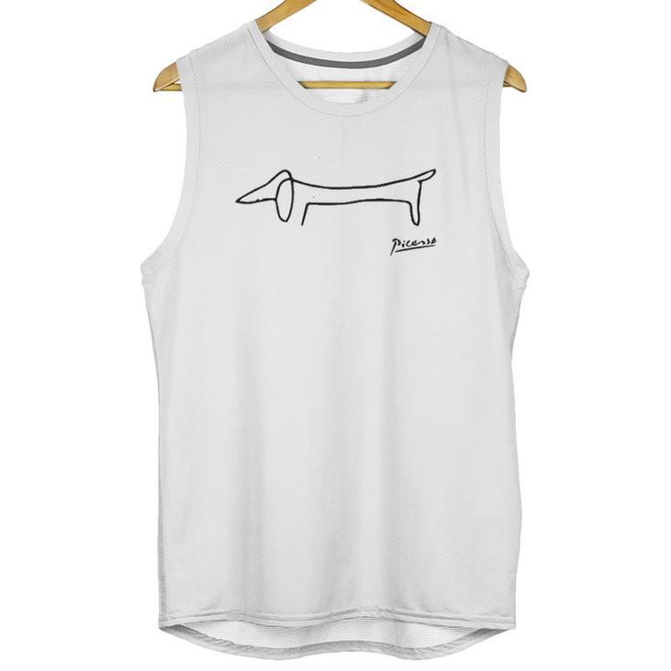 Pablo Picasso Dog Lump Dachshund Art Unisex Tank Top