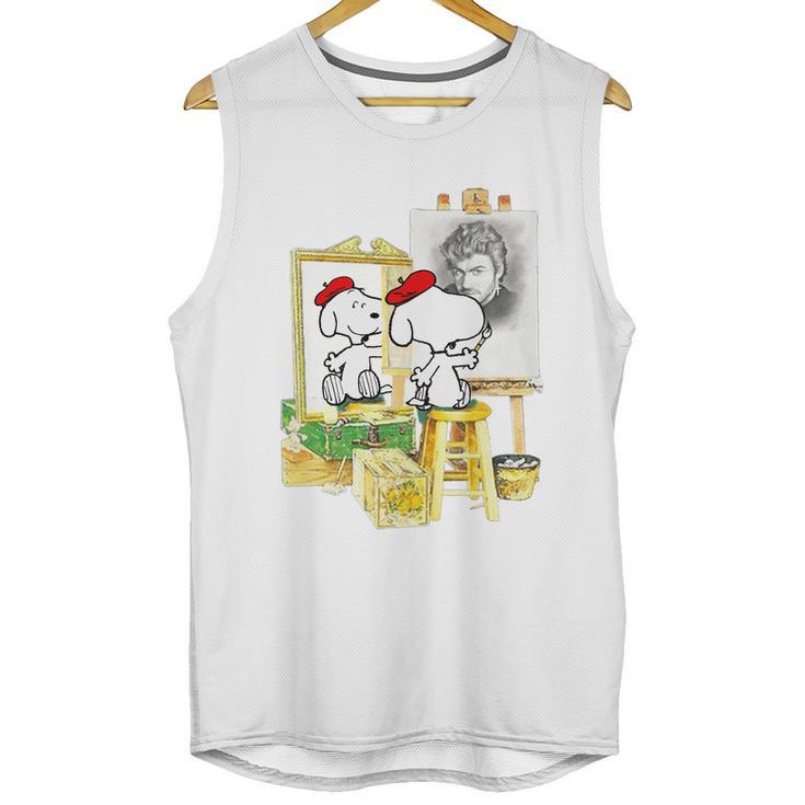 Painting George Michael Unisex Tank Top