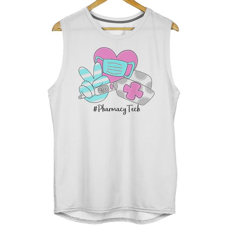 Peace Love Nursing Pharmacy Tech Unisex Tank Top